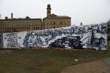 North face of graffiti wall Jan 2013